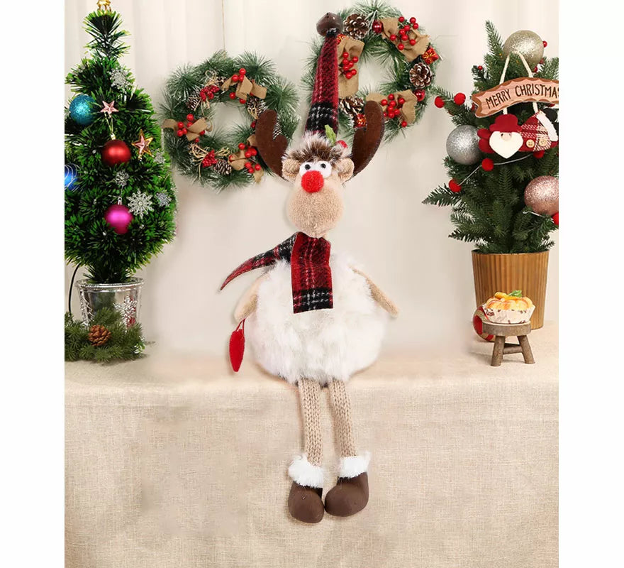 Translation missing: pt-PT.Muñeco Oveja Navidad con Corazón Sentado de 27 cm