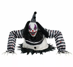 Boneco Palhaço de Terror com Luz, Som e Movimento de 105 cm