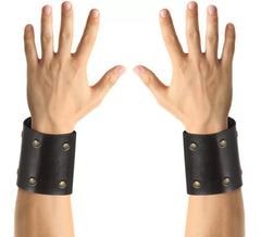 Pulseiras de gladiador romano escuro adulto