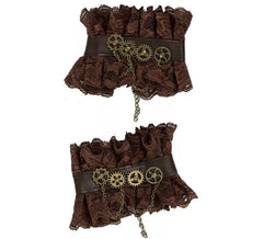 Pulseiras marrons steampunk
