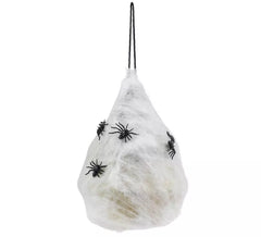 Ninho de aranha suspenso branco 28x43 cm