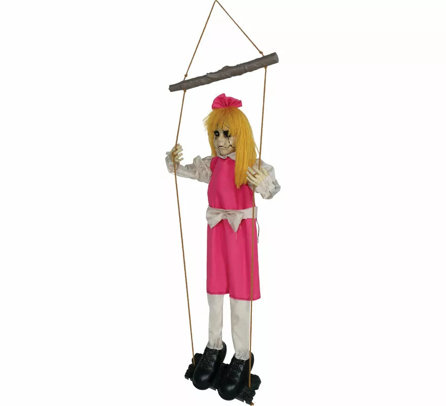 Translation missing: pt-PT.Niña en Columpio con Luz Sonido y Movimiento de 105 cm