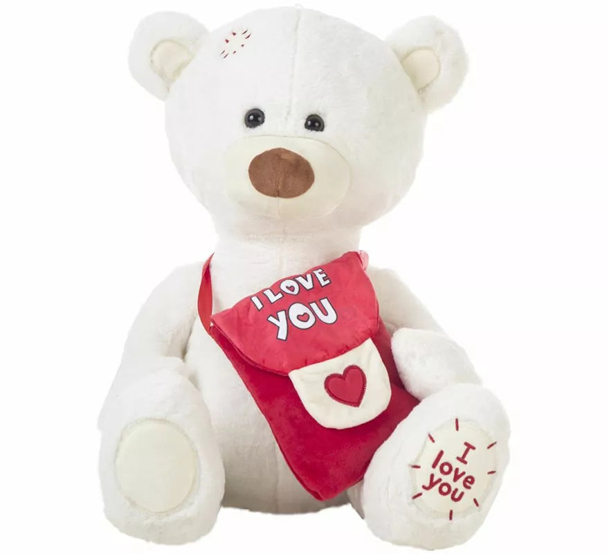 Translation missing: pt-PT.Oso blanco de Peluche Mensajero del Amor en varios tamaños