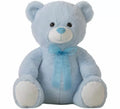 Oso de Peluche azul con Lazo en varios tamaños