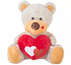 Love Teddy Bear com Coração em vários tamanhos