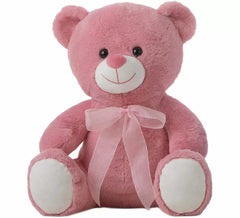 Oso de Peluche rosa con Lazo en varios tamaños