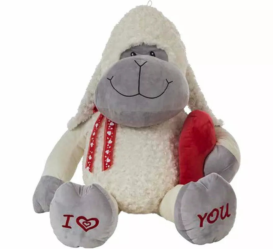 Translation missing: pt-PT.Oveja Amorosa de Peluche con corazón de 38 cm