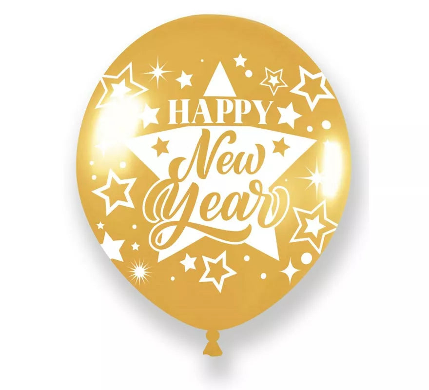 Translation missing: pt-PT.Pack 10 Globos dorados Happy New Year