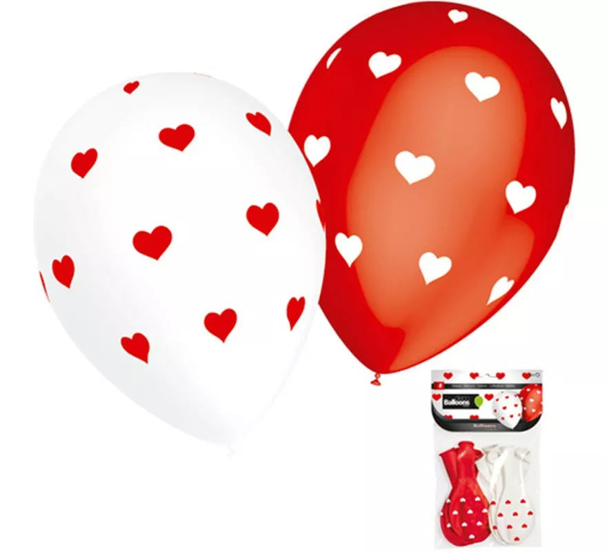 Translation missing: pt-PT.Pack 8 Globos Corazones Pequeños de 90 cm de perímetro