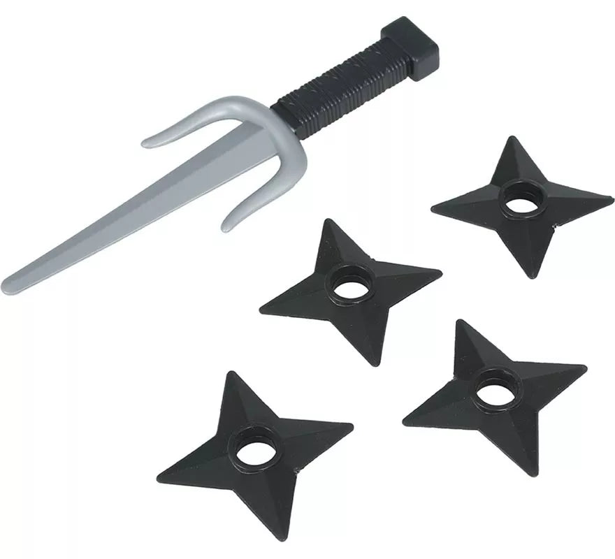 Translation missing: pt-PT.Pack Daga y Estrellas Ninja de Plástico de Juguete
