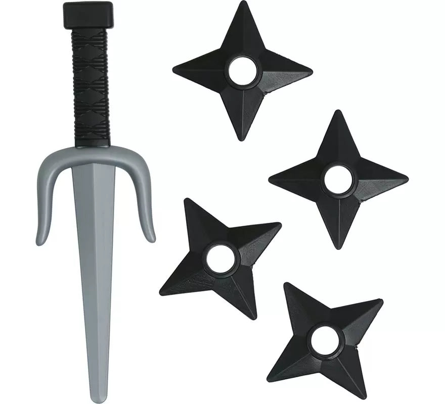 Translation missing: pt-PT.Pack Daga y Estrellas Ninja de Plástico de Juguete
