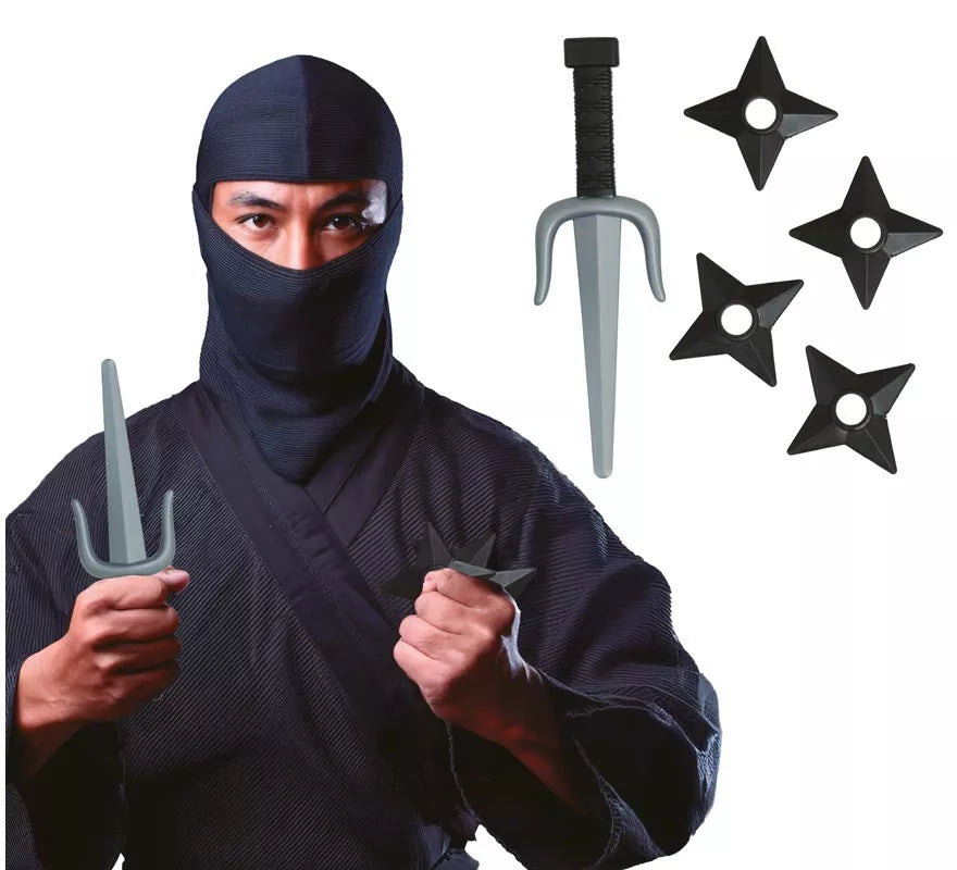 Translation missing: pt-PT.Pack Daga y Estrellas Ninja de Plástico de Juguete
