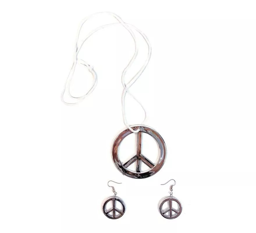 Translation missing: pt-PT.Pack de 1 Collar y 2 Pendientes Hippie efecto metalizado