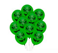 Pack de 10 Globos Bruja verde de 30 cm