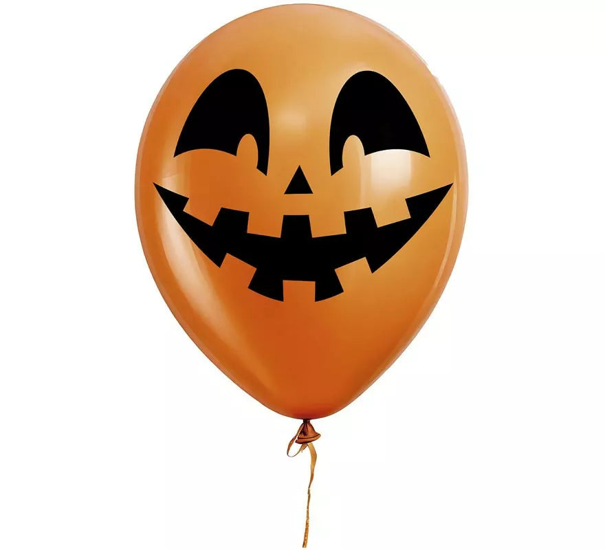 Translation missing: pt-PT.Pack de 10 Globos Cara de Calabaza de 30 cm