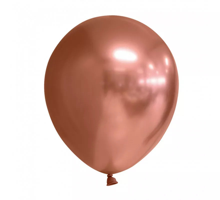 Translation missing: pt-PT.Pack de 10 Globos Cromados Redondo Color Cobre de 30 cm