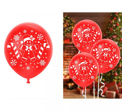 Pack de 10 balões de látex Gingerbread Man
