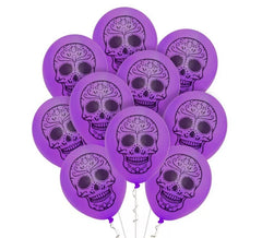 Pacote de 10 balões do Dia dos Mortos de 30 cm