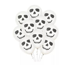 Pacote de 10 Balões Fantasma Feliz de 30 cm