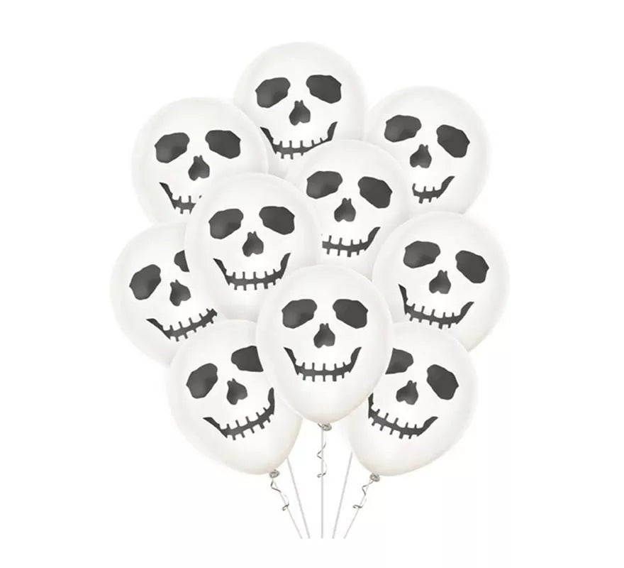 Translation missing: pt-PT.Pack de 10 Globos Fantasma Feliz de 30 cm