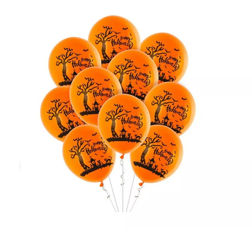Translation missing: pt-PT.Pack de 10 Globos Paisaje Halloween de 30 cm