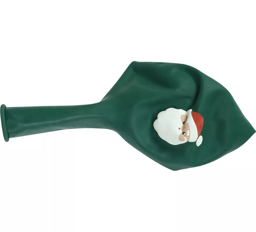 Translation missing: pt-PT.Pack de 10 Globos verdes de Papá Noel de Látex