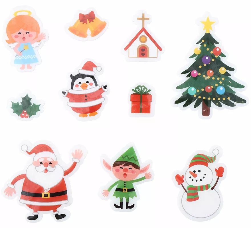 Translation missing: pt-PT.Pack de 10 Pegatinas Gel Figuritas Navidad de 20x25 cm