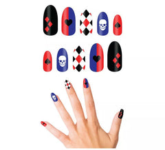 Pacote de 10 unhas Dangerous Jester com cola