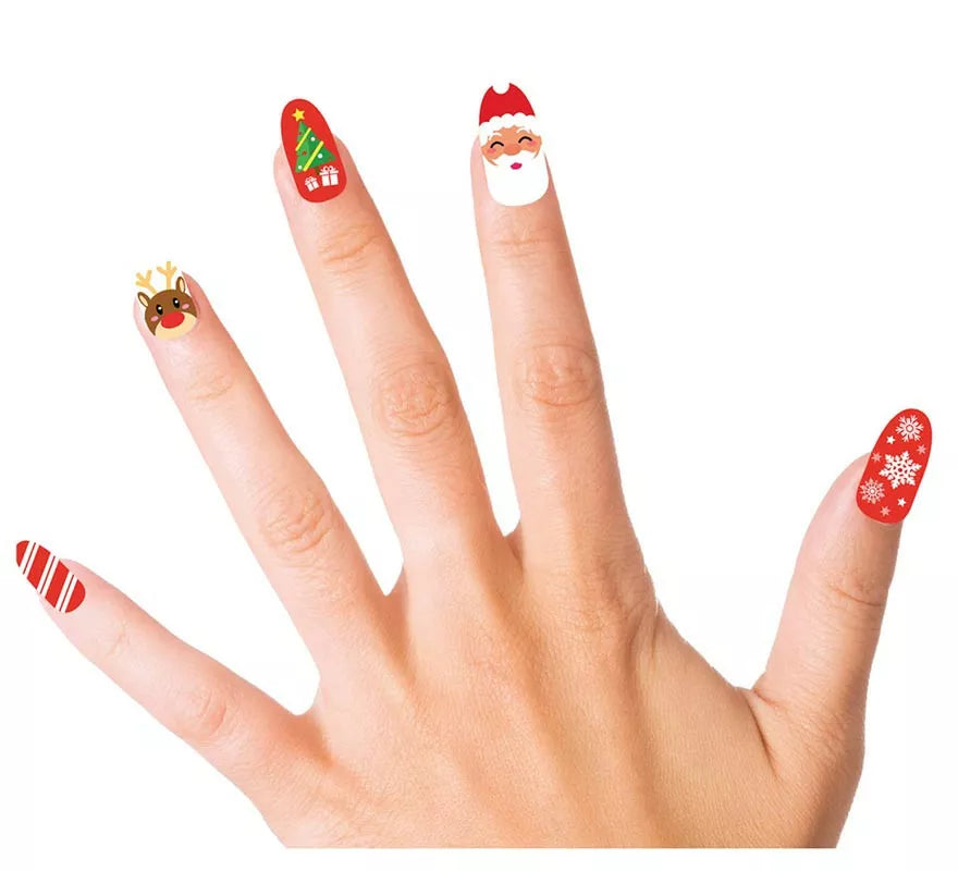 Translation missing: pt-PT.Pack de 10 Uñas Figuras Navideñas con adhesivo