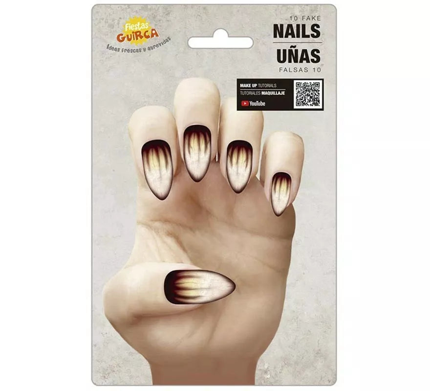 Translation missing: pt-PT.Pack de 10 Uñas Hombre Lobo con pegamento