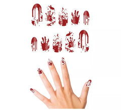 Pacote de 10 Unhas Sangrentas com cola