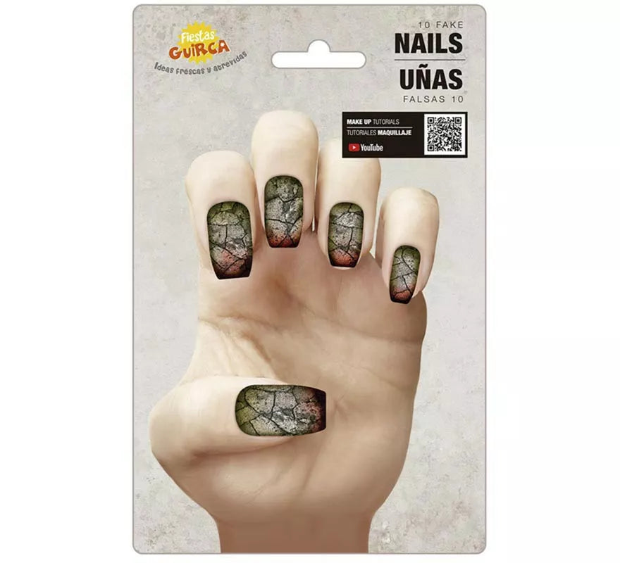 Translation missing: pt-PT.Pack de 10 Uñas Zombie con pegamento