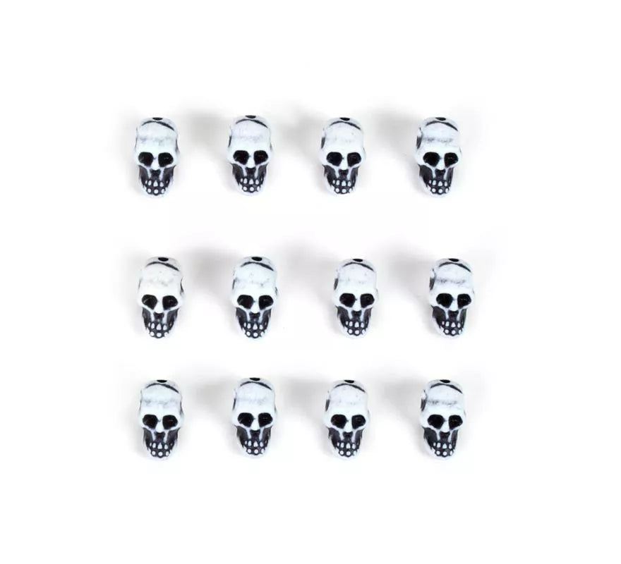 Translation missing: pt-PT.Pack de 12 Calaveras blancas decorativas