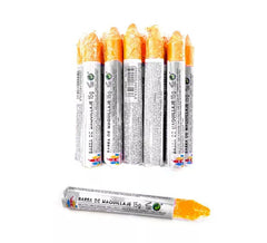 Pacote de 12 lápis de cor laranja fluorescentes
