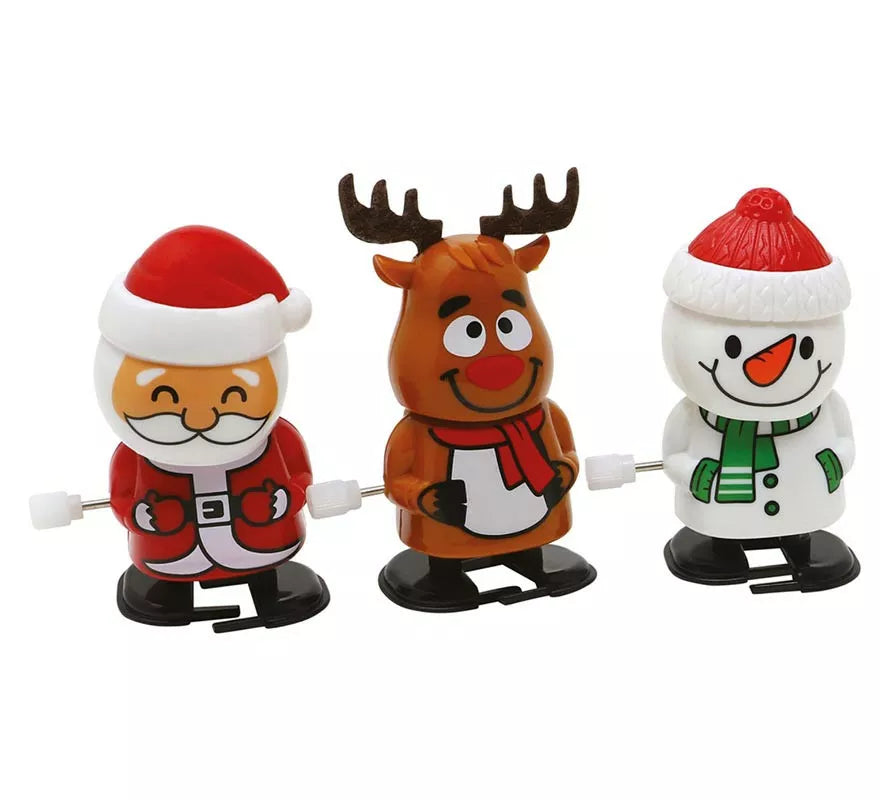 Translation missing: pt-PT.Pack de 12 Muñecos Navidad andantes en modelos surtidos de 6,5 cm