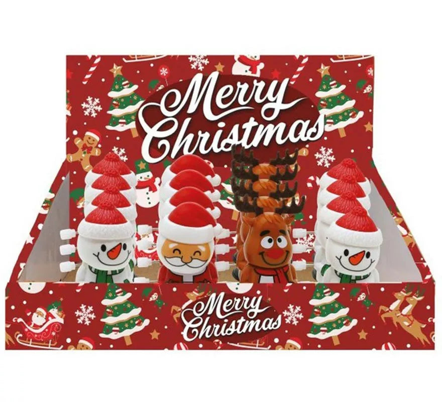 Translation missing: pt-PT.Pack de 12 Muñecos Navidad andantes en modelos surtidos de 6,5 cm