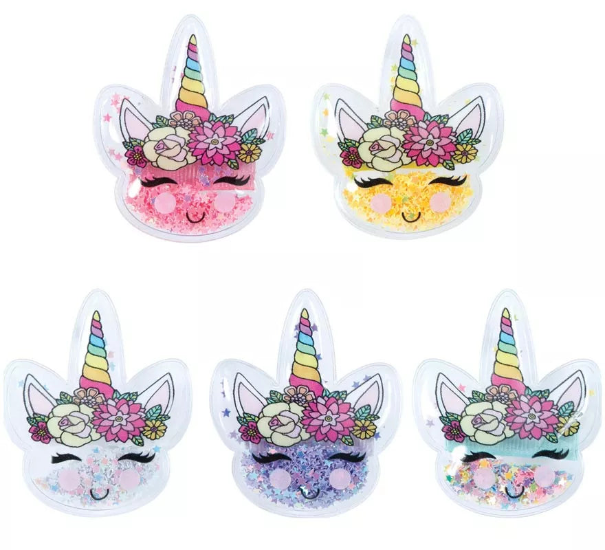 Translation missing: pt-PT.Pack de 12 Pinzas Unicornio de 5 cm en colores surtidos