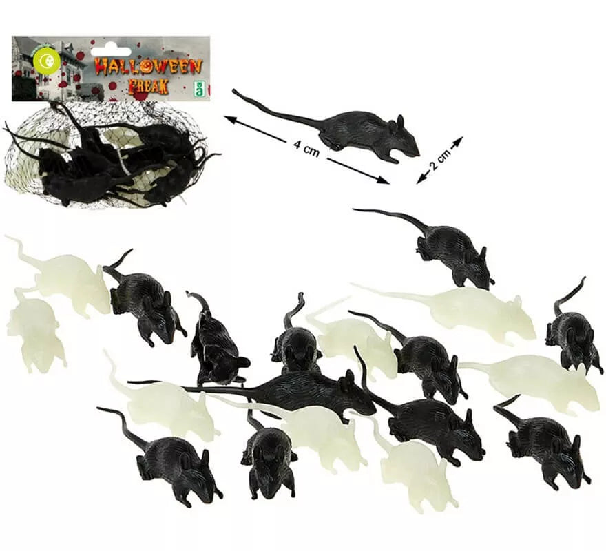 Translation missing: pt-PT.Pack de 12 Ratones Fluorescentes y Negros