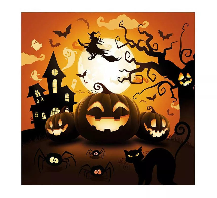 Translation missing: pt-PT.Pack de 12 Servilletas Calabaza de 33X33 cm