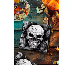 Pack de 12 guardanapos de caveira assustadores de 33x33 cm