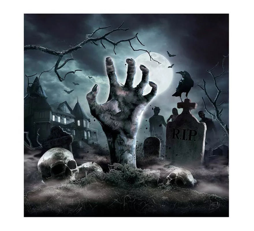 Translation missing: pt-PT.Pack de 12 Servilletas Cementerio de 33X33 cm
