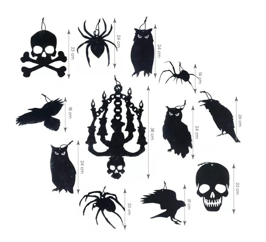 Translation missing: pt-PT.Pack de 12 Siluetas Halloween de decoración