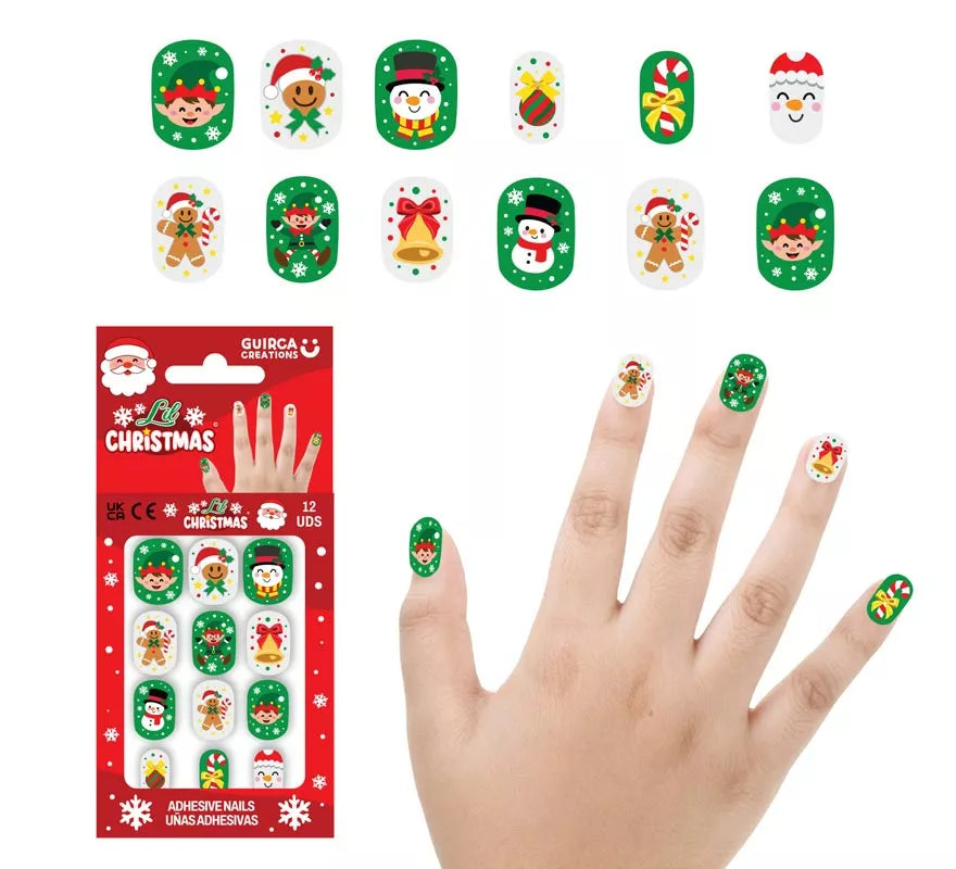 Translation missing: pt-PT.Pack de 12 Uñas Adhesivas de Elfos para niña