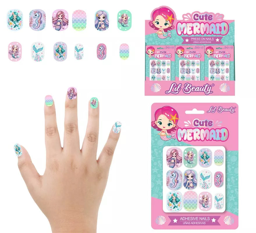 Translation missing: pt-PT.Pack de 12 Uñas de Sirenas para niña