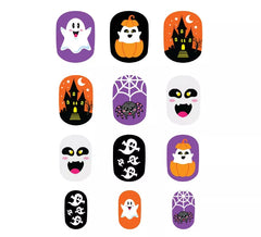 Pacote com 12 Unhas Fantasmas com Adesivo Infantil