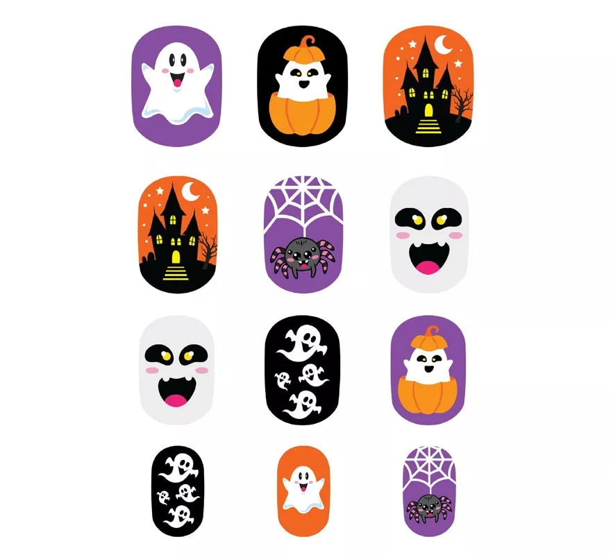 Translation missing: pt-PT.Pack de 12 Uñas Fantasma con Adhesivo Infantil