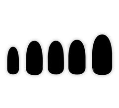 Pacote com 12 unhas pretas
