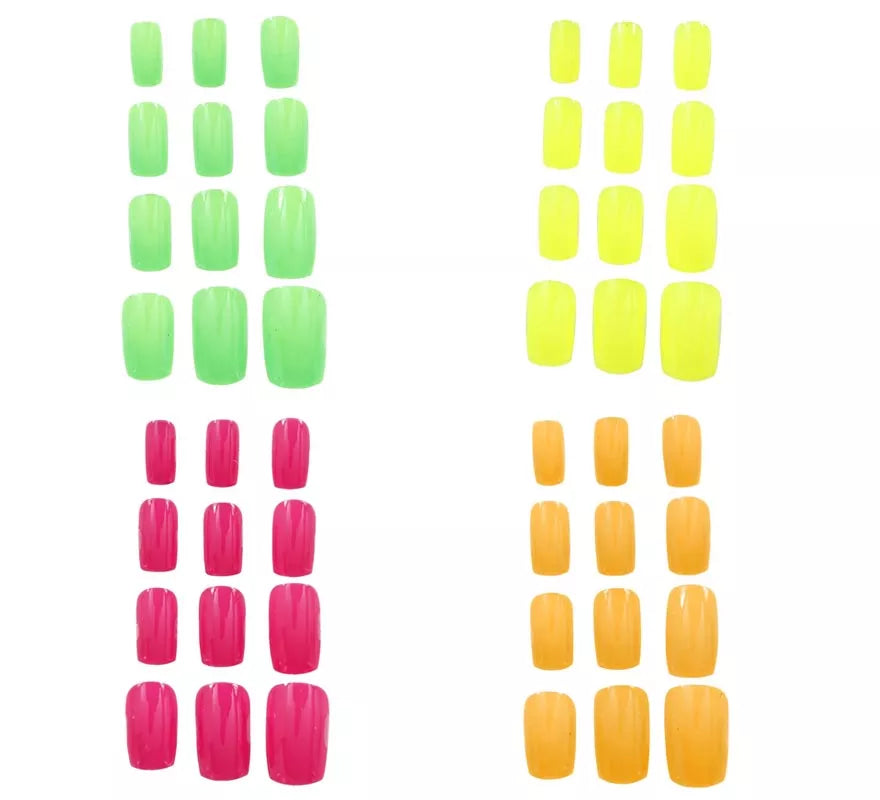 Translation missing: pt-PT.Pack de 12 Uñas Neón para mujer en varios colores