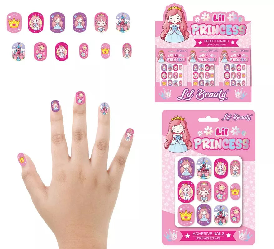 Translation missing: pt-PT.Pack de 12 Uñas Pequeña Princesa para niña