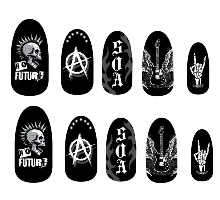 Translation missing: pt-PT.Pack de 12 Uñas Punk con Pegamento